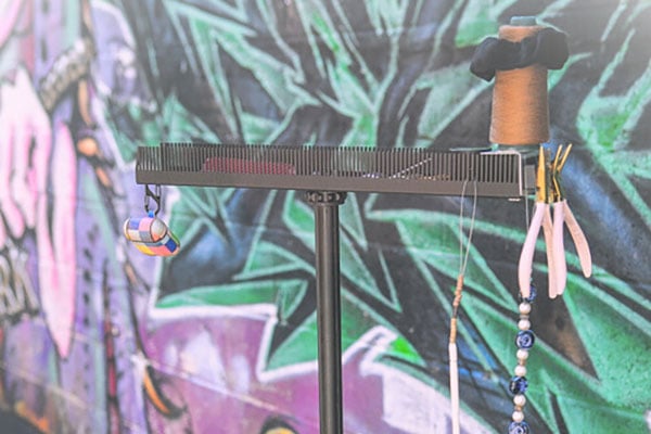 salon has Hair Butler™ hair extension workstation tool ready for use