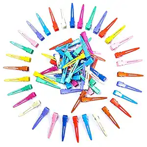 Pin Curl Clips in rainbow colors Hair Butler™ hair extension workstation tool
