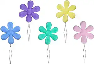 Flower needle threaders in five colors Hair Butler™ hair extension workstation tool