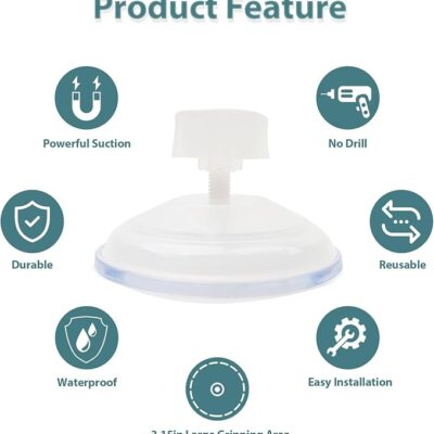 Suction Cup with features outlined Hair Butler™ hair extension workstation tool