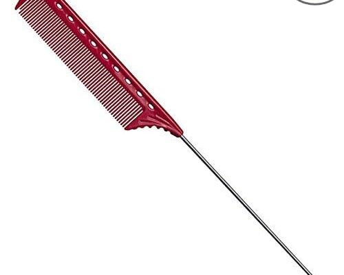 picture of comb styling tool, red Hair Butler™ hair extension workstation tool